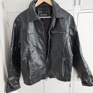 Guess Men's faux leather jacket Size M